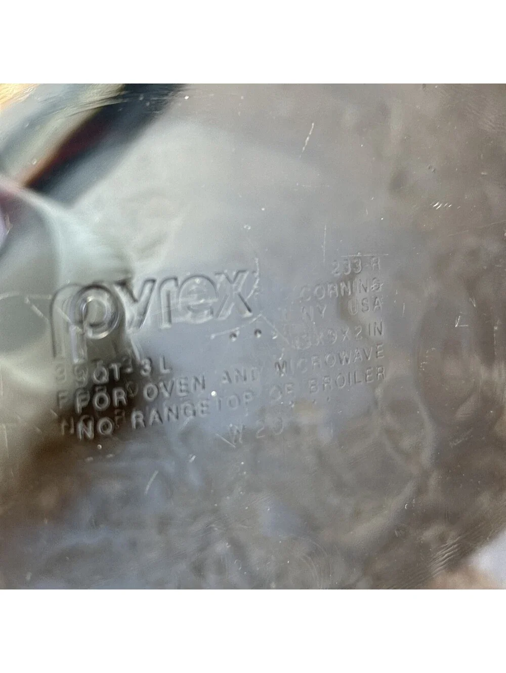 Vintage Pyrex Casserole Baking Dish 3 Qt 3L Clear Glass 13x9x2 Lasagna Pan 233-R
